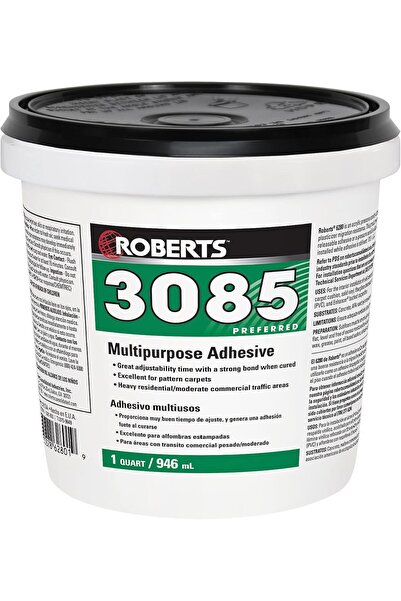 ROBERTS لاصق فينيل متعدد الأغراض 3085-0 للسجاد واللباد، 1 كوارت، بيج