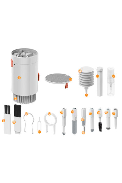 Giz Story GZST Q20 20 في 1 مجموعة أدوات تنظيف الأجهزة الإلكترونية متعددة الوظائف