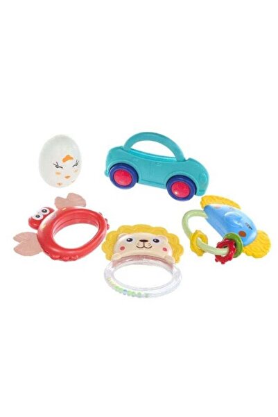Mas Set of 5 Teething Toys and Rattles