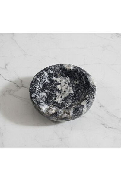 BMK MERMER Mermer Kül Tablası, Mermer Küllük, Küllük, Kül Tablası (Çap 13 cm)