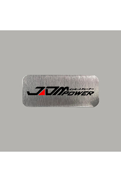 CRF JDM Power Honda Toyota Nissan Metal Etiket 3x7 cm Arkası Yapışkanlı 1 Adet