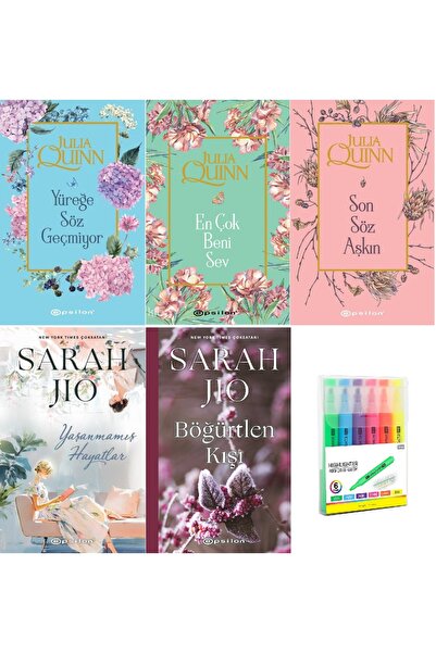 Epsilon Yayınevi Bridgerton Serisi İlk 3 Kitap + Yaşanmamış Hayatlar + Böğürt...