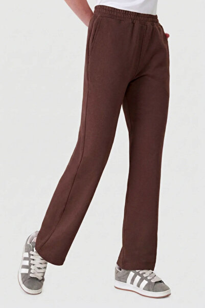 UNIQVIBE Organic Cotton Brown Women's Straight Fit Tracksuit