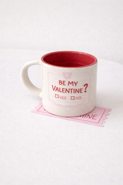 Beige & Stone Be My Valentine Ceramic Mug with Handle 235 ml - Valentine's Da...