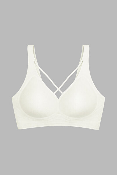 Cottonhill Seamless Bra - Zero Feel |   Cream Laser Cut Seamless Ultra Light ...