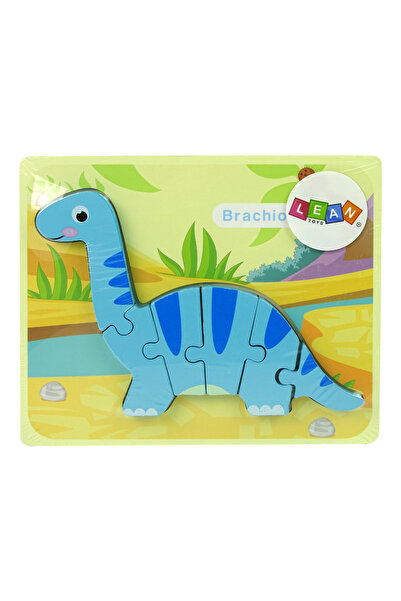 Three top online Wooden Puzzle Dinosaur Brachiosaurus Blue