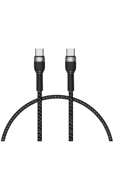 Giz Story Black Shira Series Type-C to Type-C Pd Cable 30 Cm-Gzst