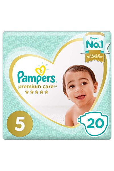 Pampers Premium Care Taped Baby Diapers, Size 5, 11-16kg, 20 Diapers