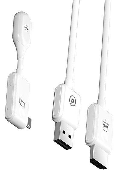 TechnoStation Kablosuz USB 1080P Telefon Tv Monitör Projeksiyon vb Ekran Atar...