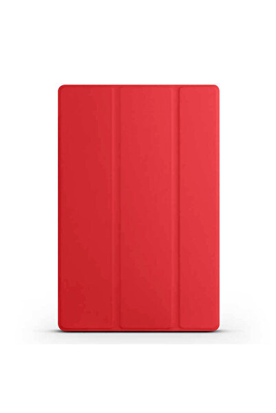 Giz Story غطاء ذكي متوافق مع جهاز Galaxy Tab S9 FE مع حامل - أحمر