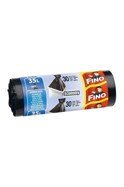 Fino Cleaning bags 35 L black HD 30 pieces/roll