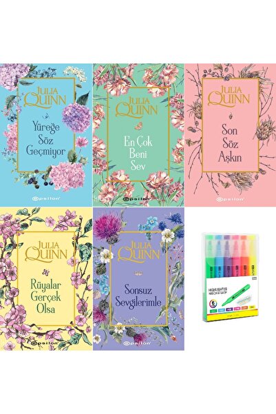 Epsilon Yayınevi Bridgerton Serisi İlk 5 Kitap (KALEM SET HDY)