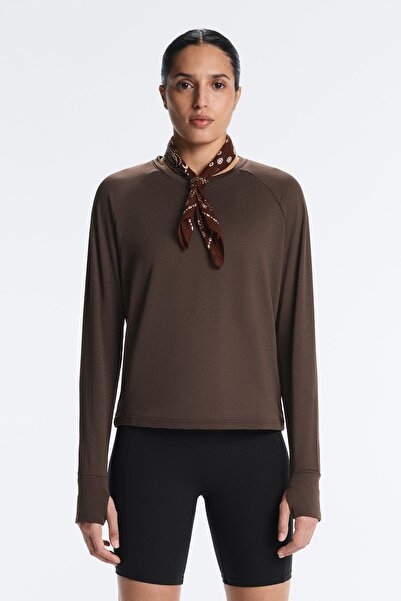 Oysho Uzun kollu teknik T-shirt