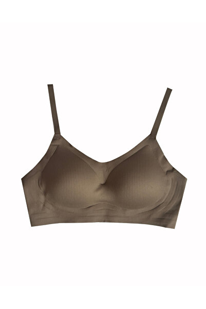 ALYA UNDERWEAR Women's Seamless Bra Wave Base Ribbed Laser Cut Double Layer G...