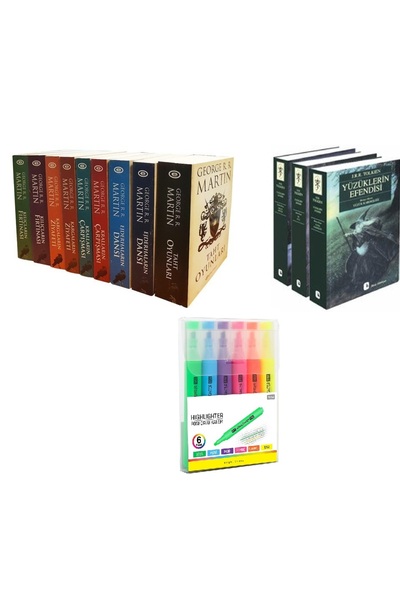 Epsilon Yayınevi Taht Oyunları 9 Kitap + Yüzüklerin Efendisi 3 Kitap / 12 Kit...