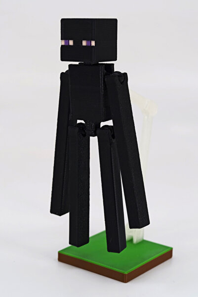 Hunga Minecraft | Enderman | Oynar Eklemli Figür | Özel Sergileme Standlı