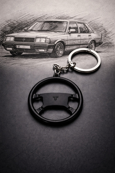 marpas Steering Wheel Design Keychain – Tofaş Themed Black