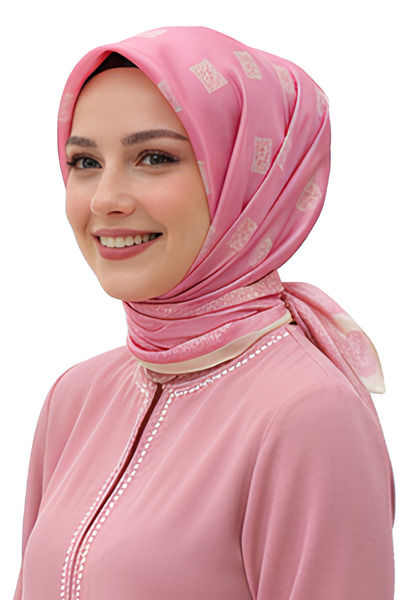 levamor eşarp şal LEVAMOR Kadın İpek ve Bambu Karışımlı Kristal Eşarp Pudra