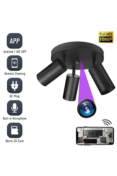 OEM Wi-Fi Spy Camera, MCE362-B, Hidden in Ceiling Light, Full HD, Live Applic...