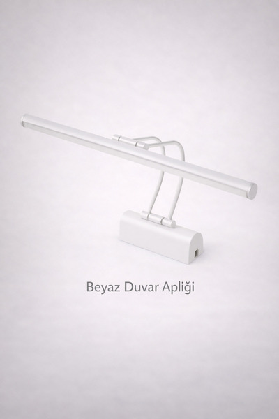 Ev360 Beyaz Elektrikli Duvar Apliği – 3200K Günışığı, Banyo ve Tablo Üstü Kul...