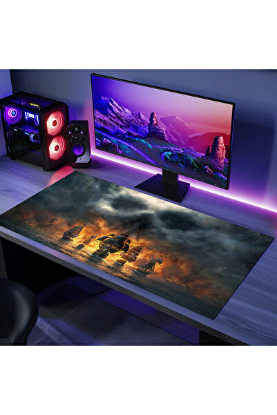 PATRON Halı MU_204 Bilgisayar Mause Pad Kaymaz Pvc Deri Taban , A Kalite Ürün