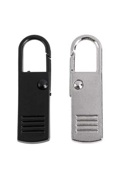 SHOPIENS Extractor de fermoare argintiu-negru - 2 buc.