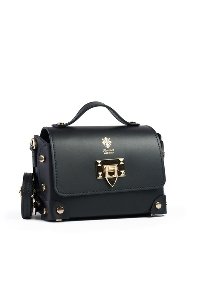 Posete Fagaras Poseta Piele Natalia - Negru, Geanta Casual din Piele Naturala...