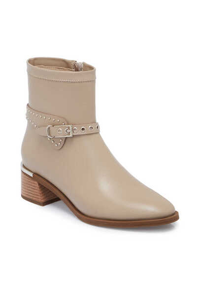 Tergan Vizon Hakiki Deri Kadın Bot - K25K1BT68282-A44