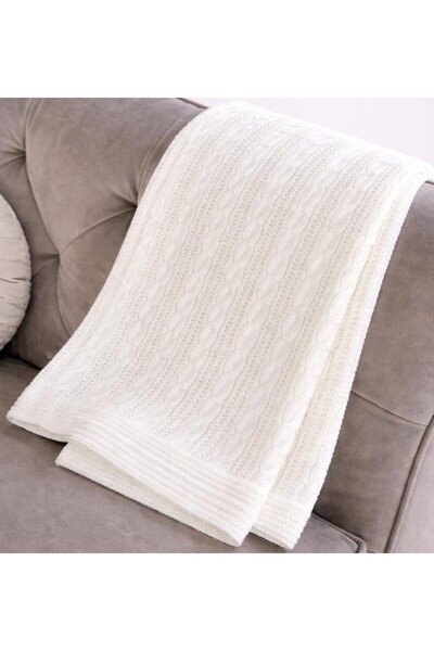 NO BRAND Patura tricotata din bumbac pentru copii 80x100 cm BloomBaby