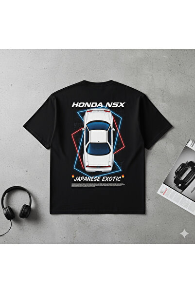kahire Tricou supradimensionat premium cu imprimeu HONDA NSX