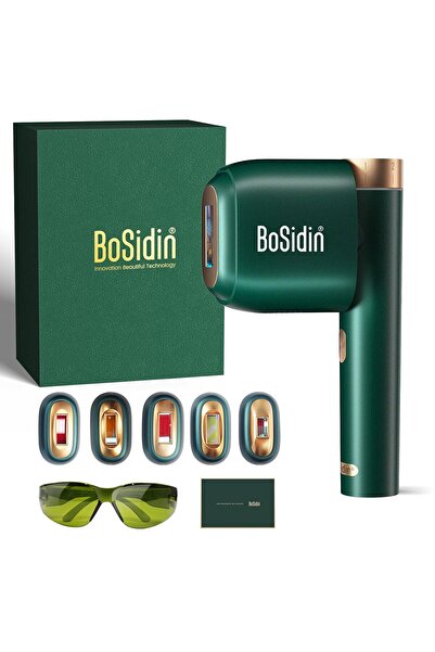 BoSidin جهاز إزالة الشعر بالليزر بتقنية IPL الاحترافية لتجديد البشرة الخضراء