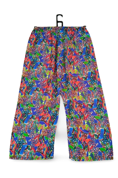 Mestore Imported Viscose Wide Leg Stylish Ethnic Authentic Patterned Trousers...