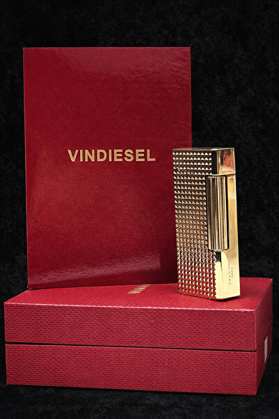 Vindiesel Lüks Benzinli Metal Çakmak – Ağır Gövde, Özel Desenli Premium Tasarım