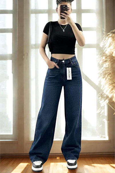 Swana Women's retro jean pants - denim blue