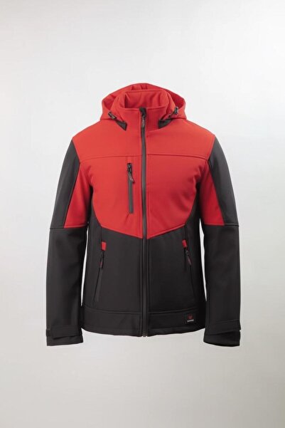 Vatan Tekstil Men's Softshell Winter Hooded Coat Windproof Water Repellent wi...