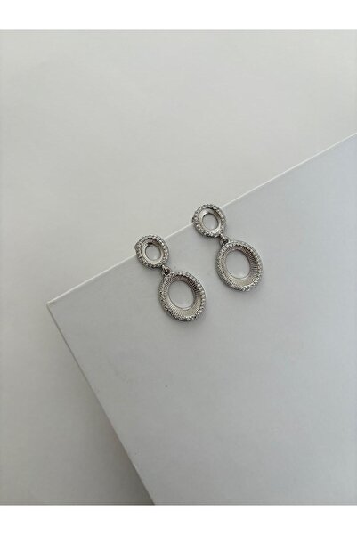 XUPING JEWELRY Special Series Two Oval Stone Detail Xp Silver Earrings with D...