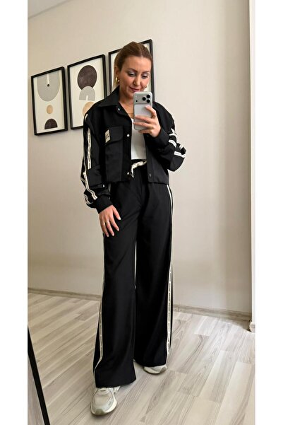 İNVİSUS Vintage Naturel Written Top and Bottom Set