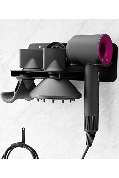 Store Hair Dryer Holder for Airwrap, Wall Mount, Metal Blow Dryer Stand