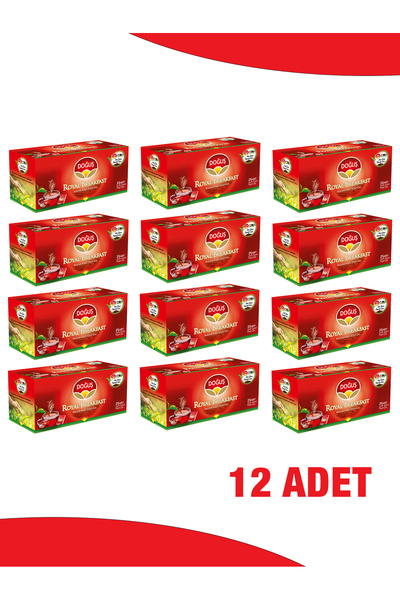 Doğuş Çay Doğuş Royal Breakfast Bardak Poşet Çay 25’li 12 Adet Koli