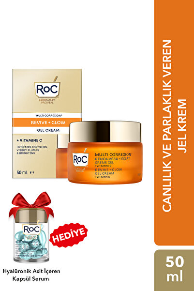 Roc C Vitaminli Cilt Aydınlatıcı Yüz Kremi 50 ml + Yoğun Nemlendirici Kapsül ...