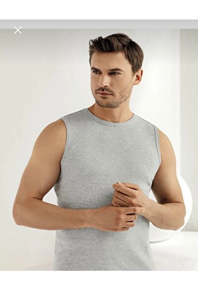 Şahinler Me0236 - 6 Pack Men's Ribbed Crew Neck Zero Sleeve Sports Undershirt...