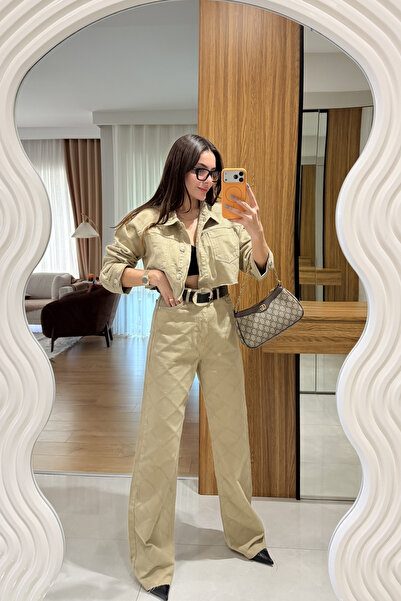 Gizem Ecemiş Mexico Dokulu Taş Pantolon