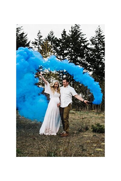 DOĞA PARTİ EVİ 2 Adet Bebek Cinsiyeti Belirleme Partisi Mavi Sis Cinsiyet Bel...