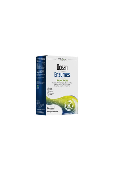 Orzax Ocean Enzymes Pancron 60 Kapsül
