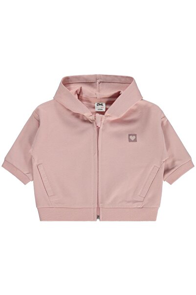 Civil Baby Civil Basic Kalp Etiketli Kapüşonlu 6-18 Ay Hırka - Pembe 18-24 Ay