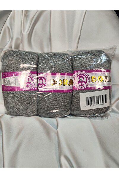 Ören Bayan DORA Gümüş El Örgü İpi (3 Adet) - Renk: 007