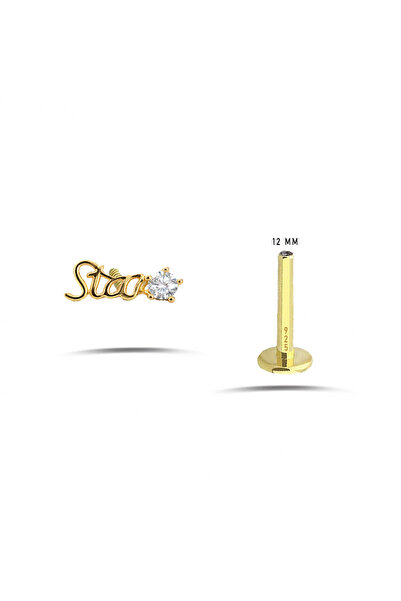 Pietra 1,2 mm Önden Çevirmeli Star Yazılı Tragus