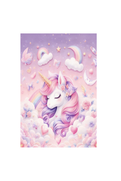 Factory Price Cute Unicorn Cushion Play Mat Rug – Soft Padded Carpet with Non...