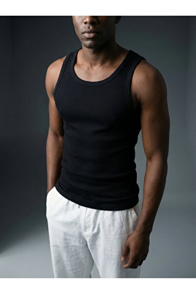 KHAYN Men's Sports Athlete Tank Top Halter Neck Lycra Cotton Tank Top K0009At