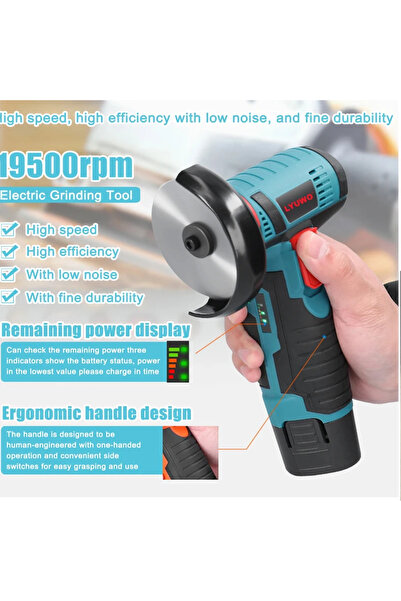 NEALDİN AKÜLÜ Mikro Açı Taşlama Makinesi – 12V Mini Taşlama & Kesme Aracı